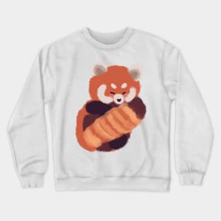 Cute red panda sleeping Crewneck Sweatshirt